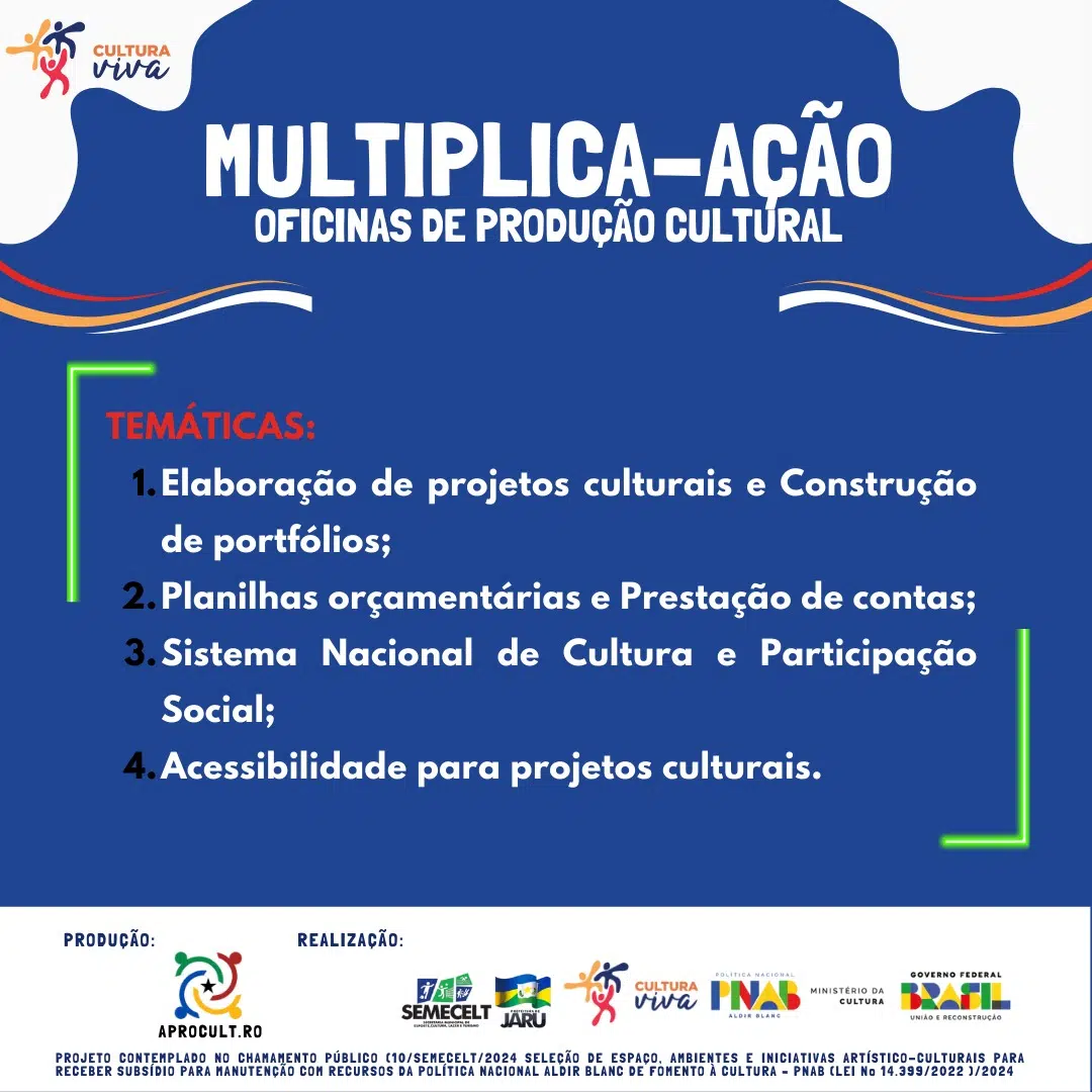 A APROCULT.RO torna público o Edital de Chamamento Simplificado para seleção de profissionais in (3)