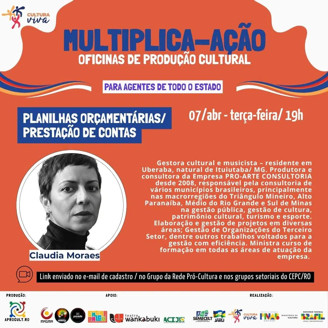 🎭 O projeto Multiplica-Ação inicia AMANHÃ a série de oficinas gratuitas e online de produção cu (2)